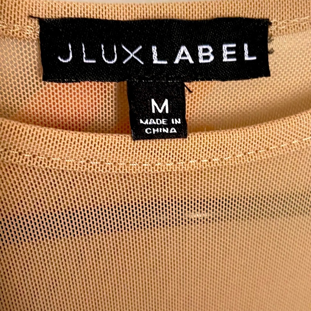 JLux Nude Mesh Body Suit.